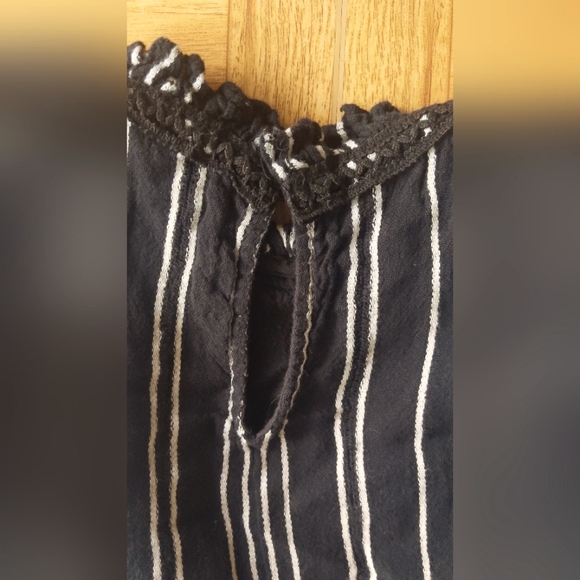 Zara Woman Striped Crepe Dress - Size S - Picture 7 of 7